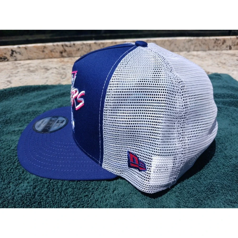New Era Los Angeles Dodgers Blue Neon Trucker Mesh 9Fifty A Frame Snapback Hat